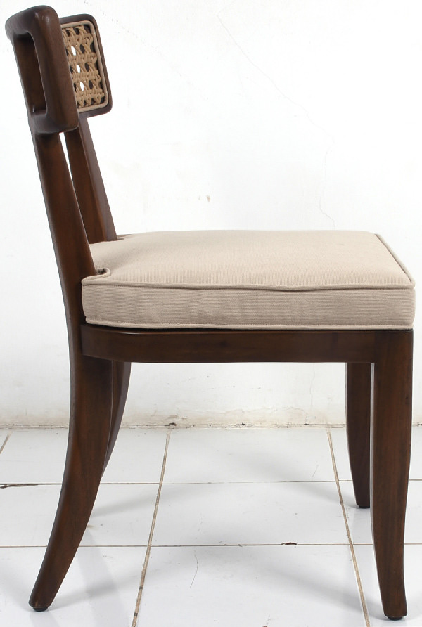 cane and wood chair