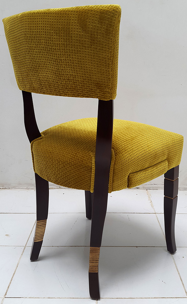 coya restaurant dining chair with side drawer