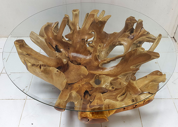 teak root coffee table