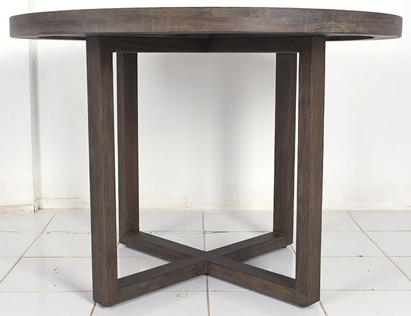 solid teak dining table