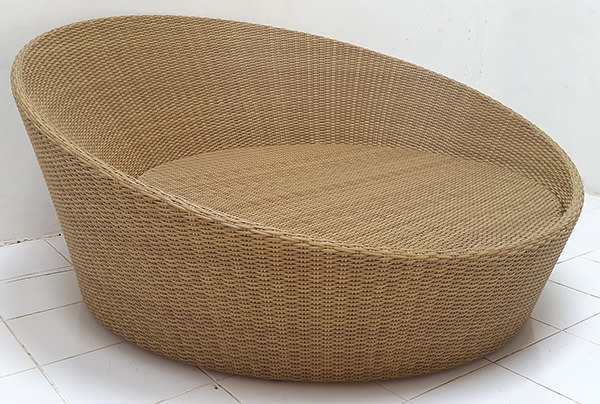 german synthetic rattan daybed