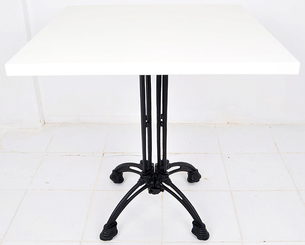 bistro table with cast iron table legs