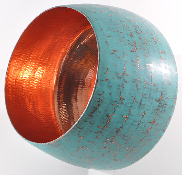 green copper lamp