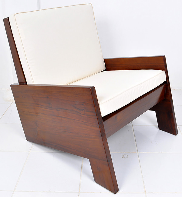outdoor teak lounge chair