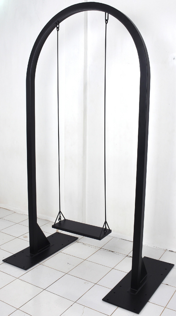 black hanging swing