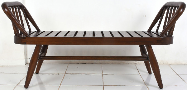 mahogany bench without cushion