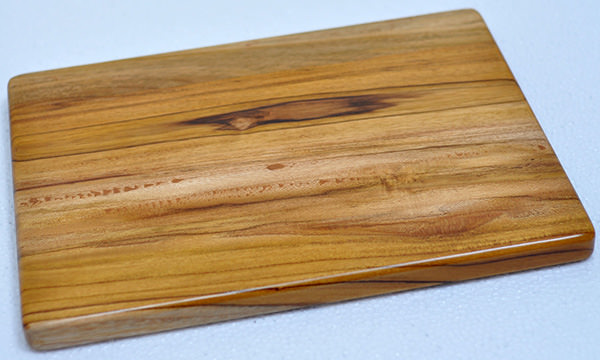 solid teak cutting board