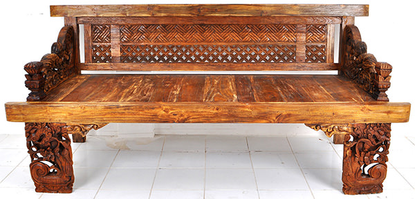 Balinese wooden bench