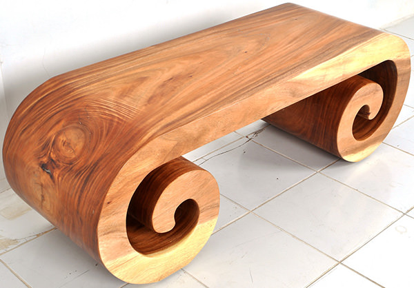 suar wooden bench