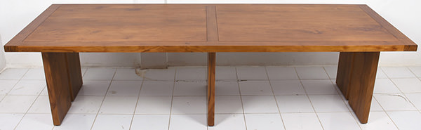 natural smooth wooden rectangle table