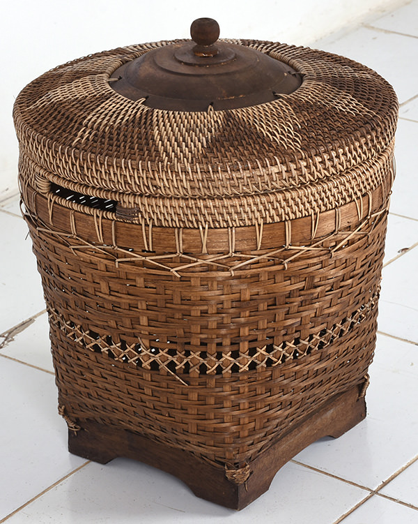 natural rattan basket