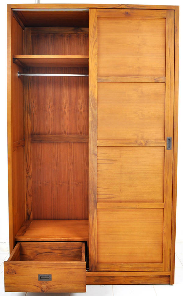 two doors teak wardrobe