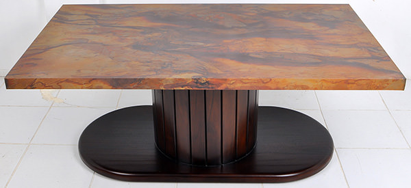 vintage copper coffee table