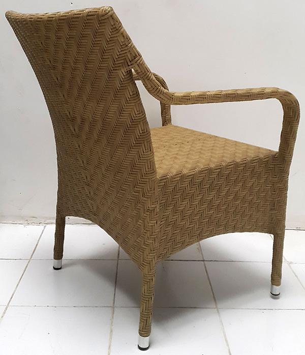 wicker armchair