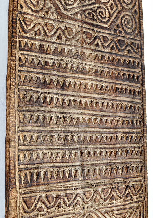 Antique tribal wood carding wall decor