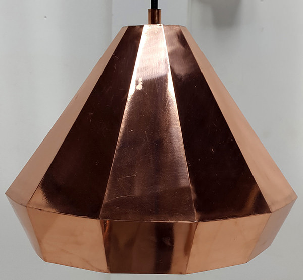 copper hanging lamp