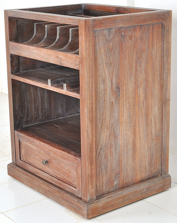 french bistro waiter cabinet with antique finishing