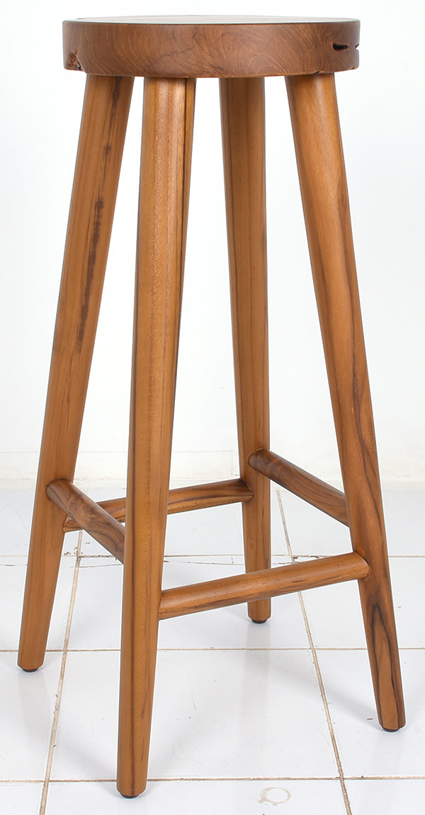 wooden bar stool