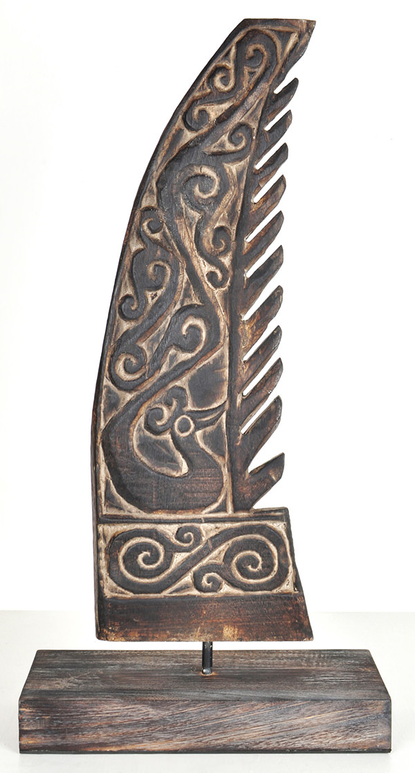 wooden fin wall decor