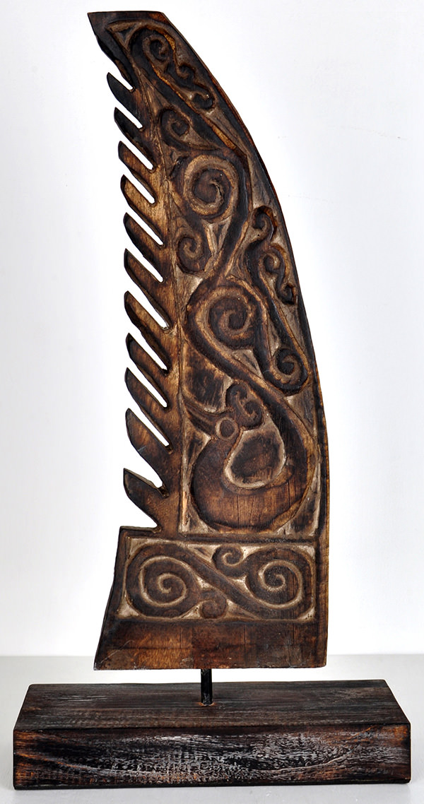 Timor Leste wooden fin wall decor