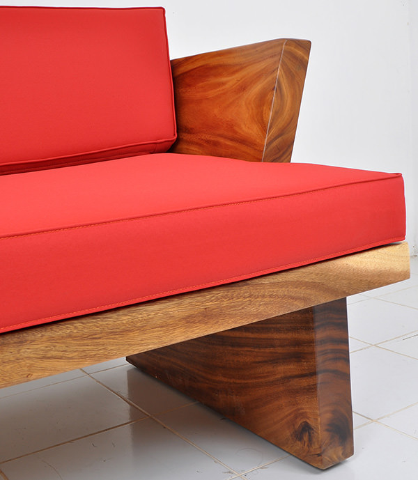 suar furniture with red upholstery