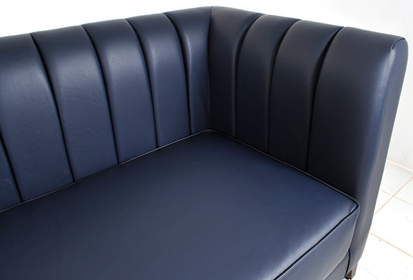 restaurant couch with grade A leather