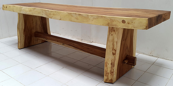 wooden console table