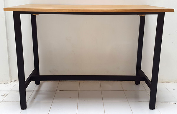 iron and teak console