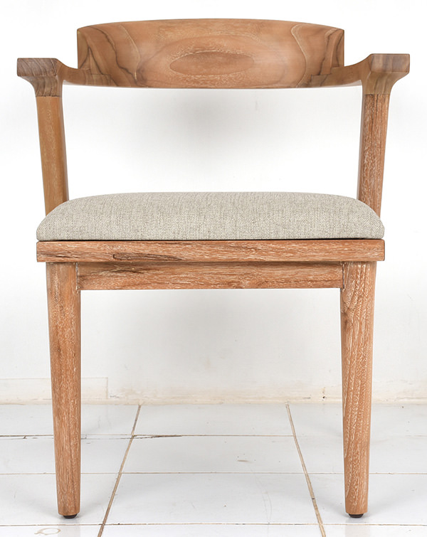 simple teak dining chair