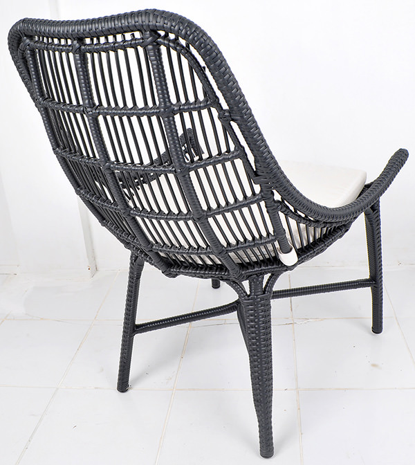 Classic nordic design garden synthetic rattan chair