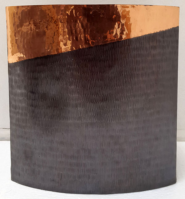 square copper vase