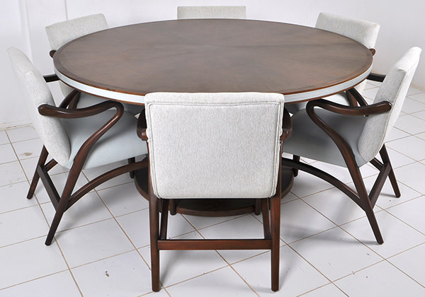 Greek restaurant dining table set