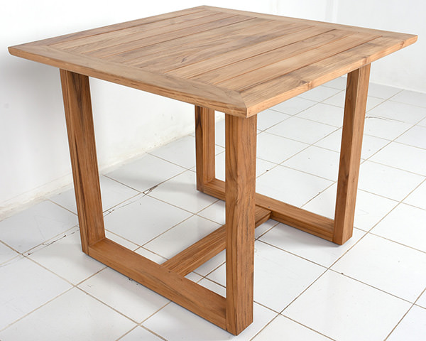 Scandinavian outdoor solid teak table