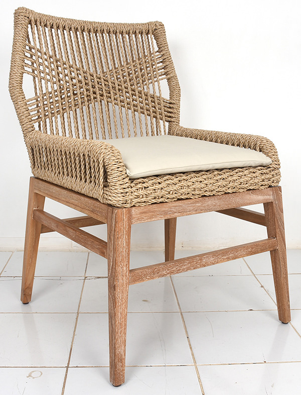 Scandinavian weaving outdoor chair