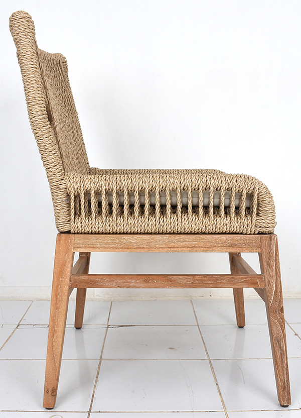 Scandinavian synthetic weaving outdoor chair