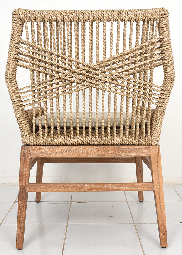 Scandinavian synthetic rattan weaving outdoor chair