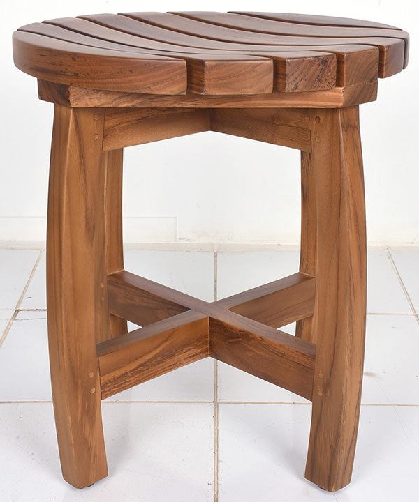 bespoke Garden round bar stool with Norway design