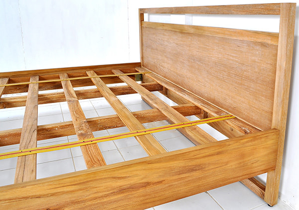 indoor solid teak bed