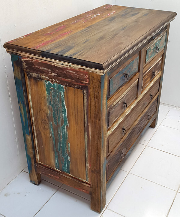 recycled teak boat wood buffet