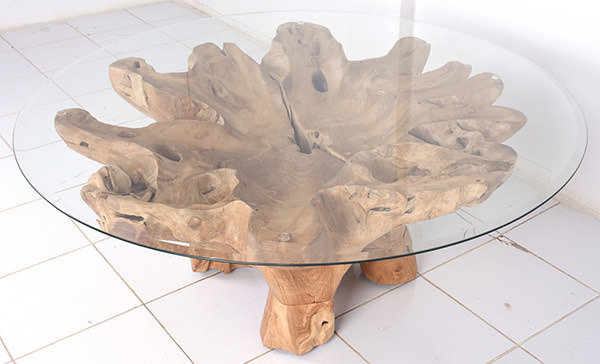 teak root coffee table