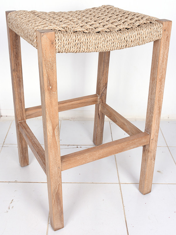 Danish outdoor square stool