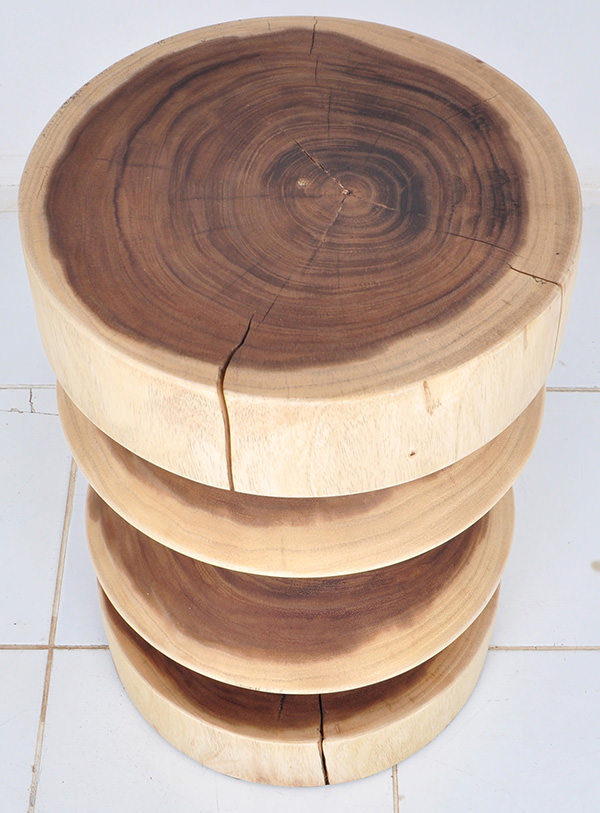 wooden side table