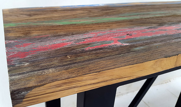 teak boar wood console table top