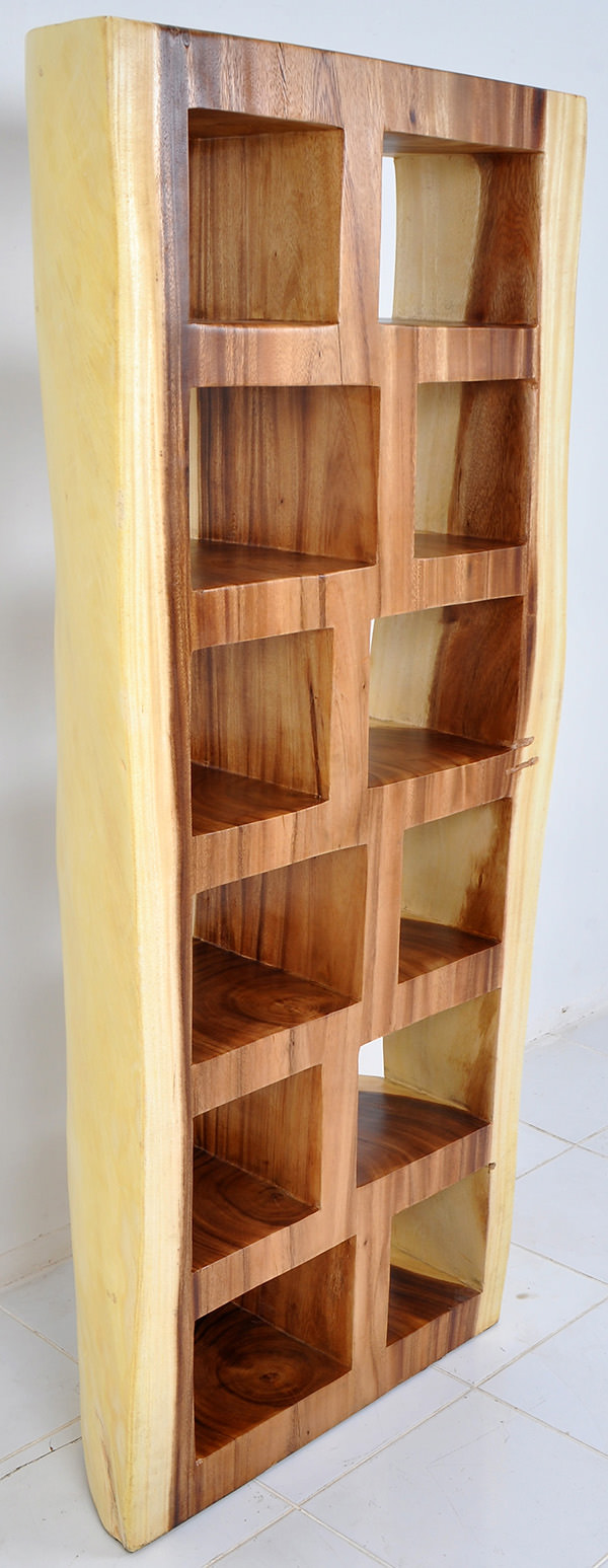 trembesi wooden bookcase