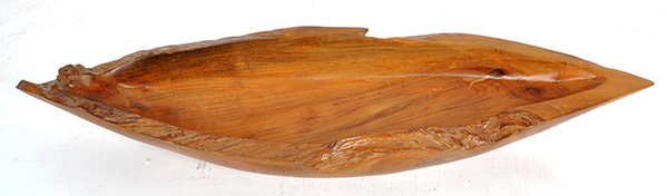 solid teak plate with natural color