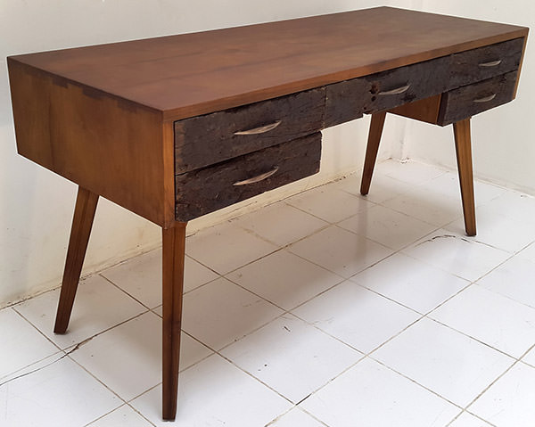 teak recycled desk