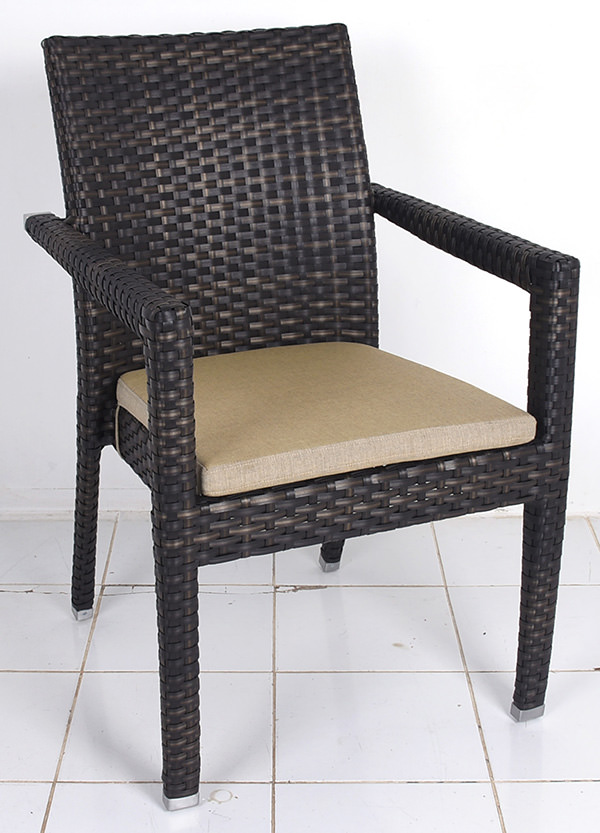 synthetic rattan stacking restaurant chair