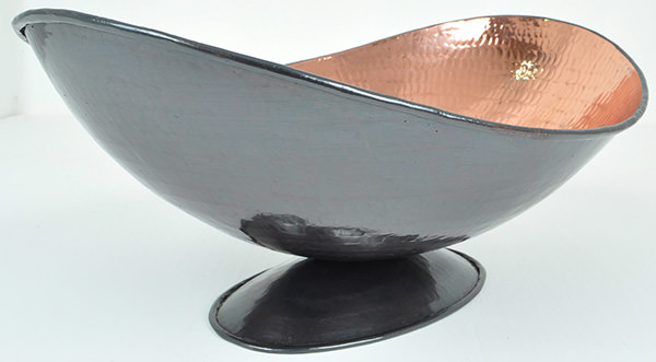 copper fruit bowl