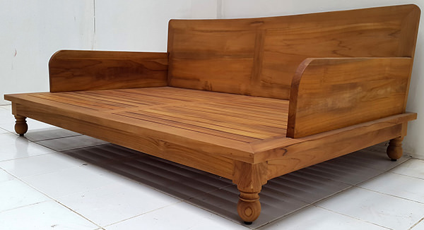 grade A teak garden daybed