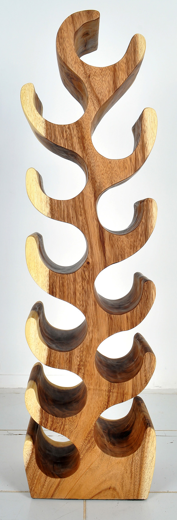 wooden wine rack